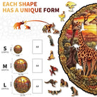 The Giraffe Family Wooden Jigsaw Puzzle - KAAYEE Puzzle