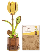 Tulip DIY Wooden Flower - KAAYEE Puzzle