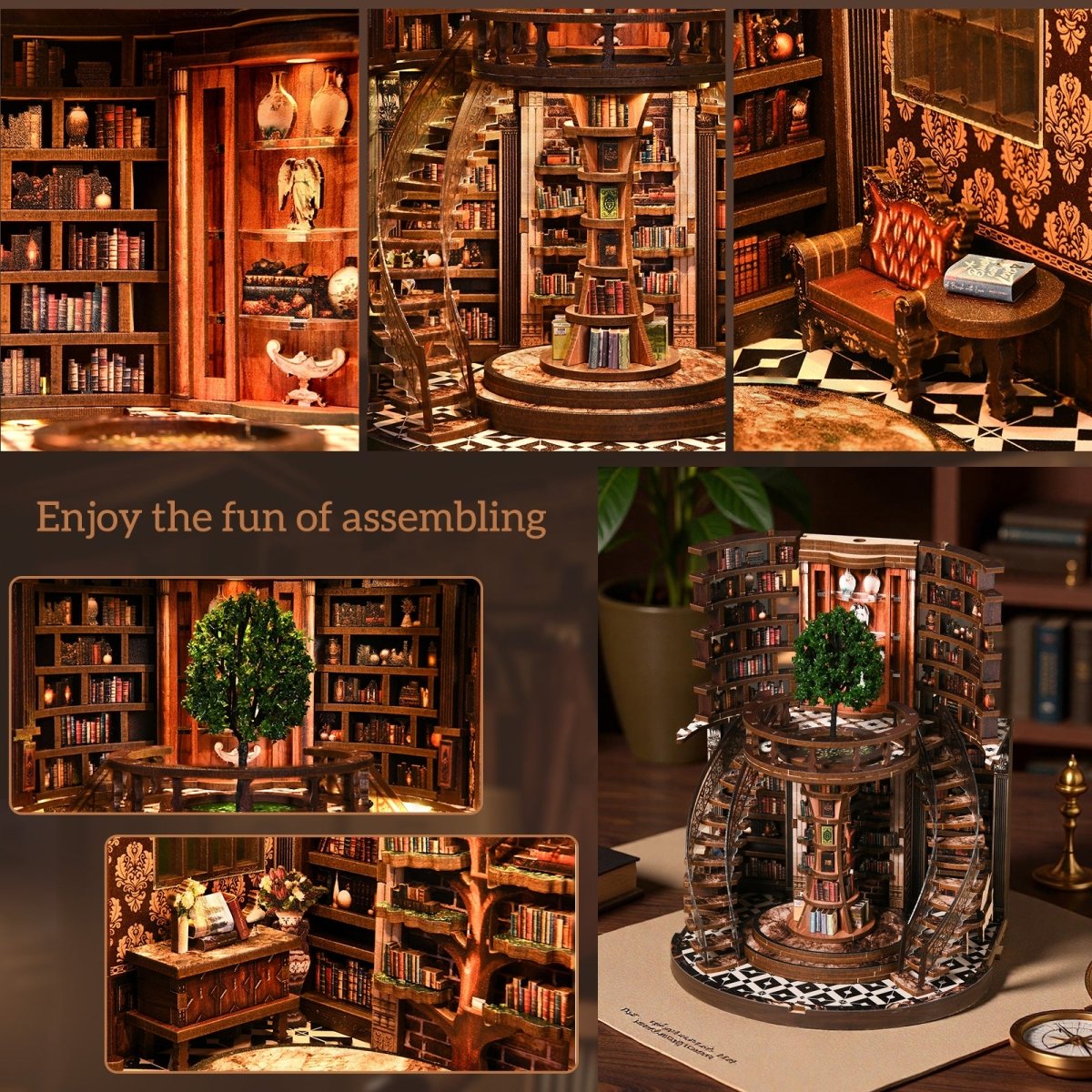 Wisdom Annual Ring DIY Miniature House - KAAYEE Puzzle