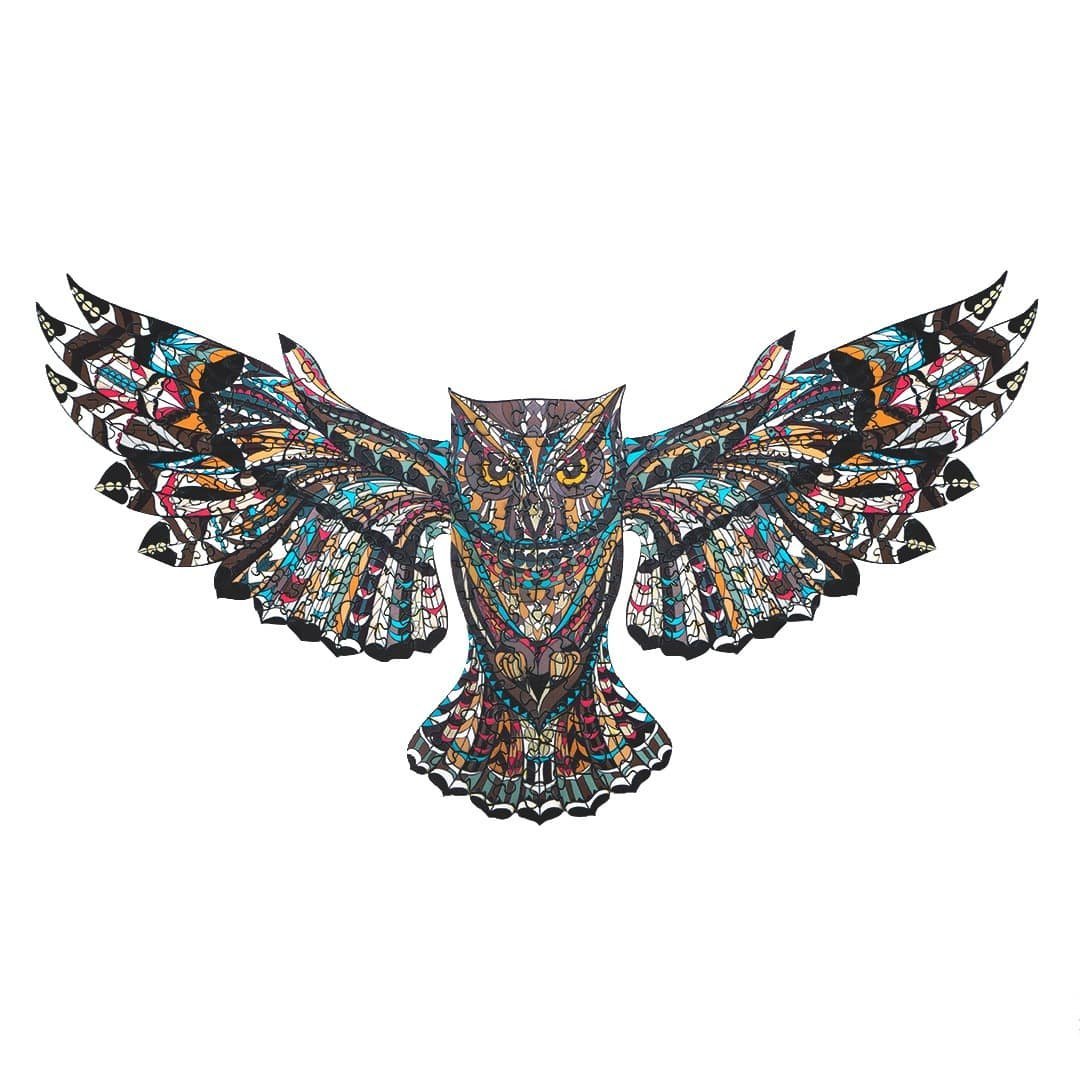 WISE OWL Wooden Jigsaw Puzzle - KAAYEE Puzzle